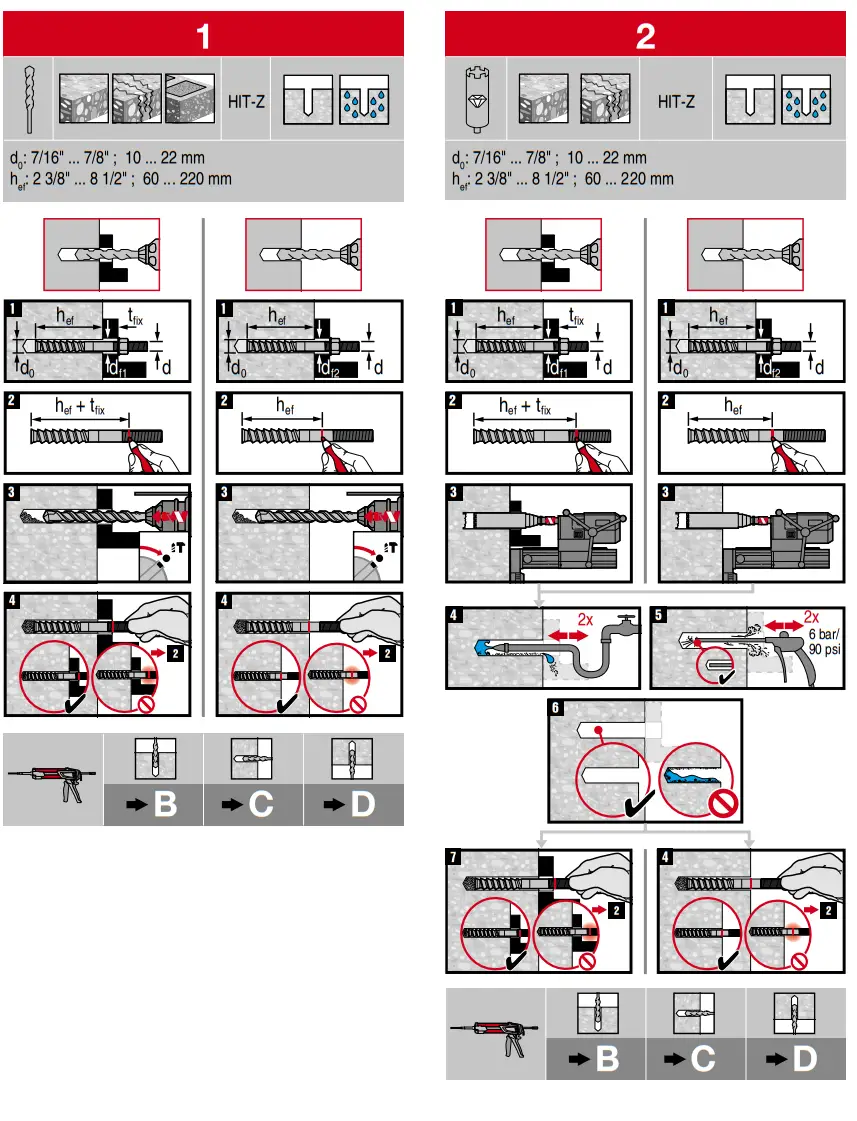 HILTI HIT HY 200 A V3 Injectable Adhesive Anchors - fig 3