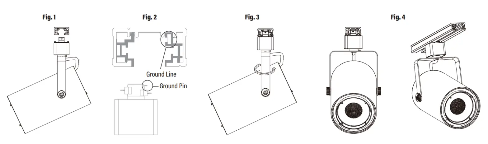 HomElectrical 80845 NovaLux 30W LED Track Head Light - fig 1