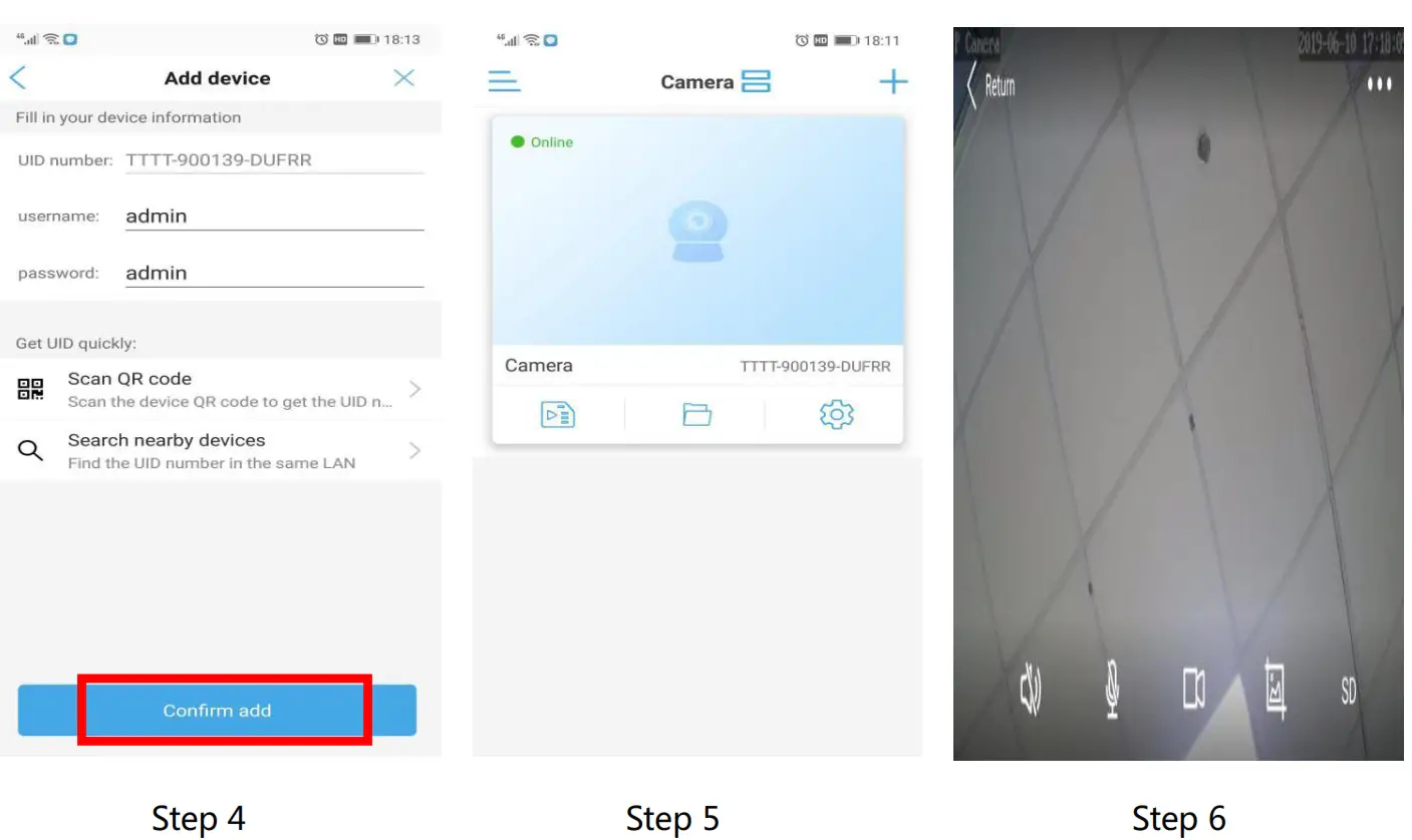 YoLuke WiFi IP Camera - Connect the Camera 2