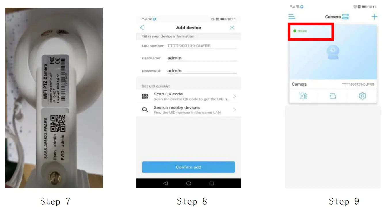 YoLuke WiFi IP Camera - Connect the Camera by Network cable 3