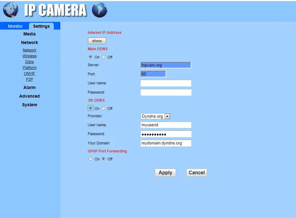 YoLuke WiFi IP Camera - DDNS