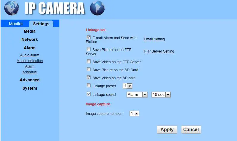 YoLuke WiFi IP Camera - Email setting method