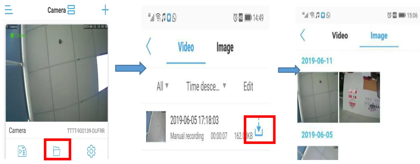 YoLuke WiFi IP Camera - Micro SD Card Video files playback and download 2