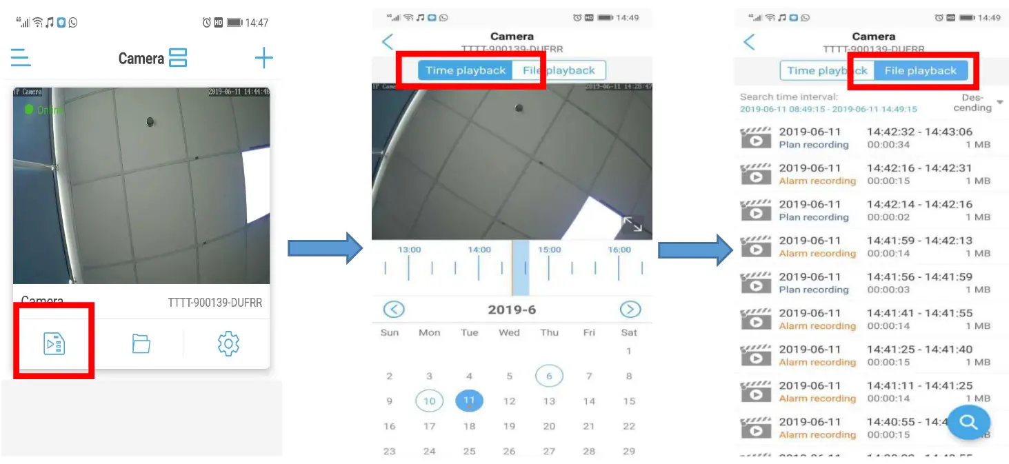 YoLuke WiFi IP Camera - Micro SD Card Video files playback and download