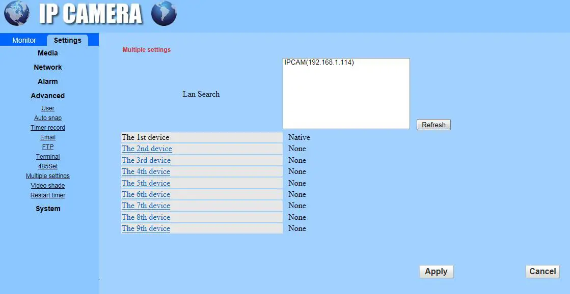 YoLuke WiFi IP Camera - Multiple settings