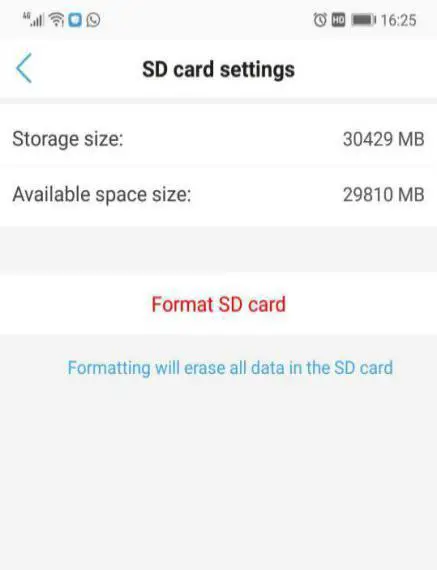 YoLuke WiFi IP Camera - SD card setting