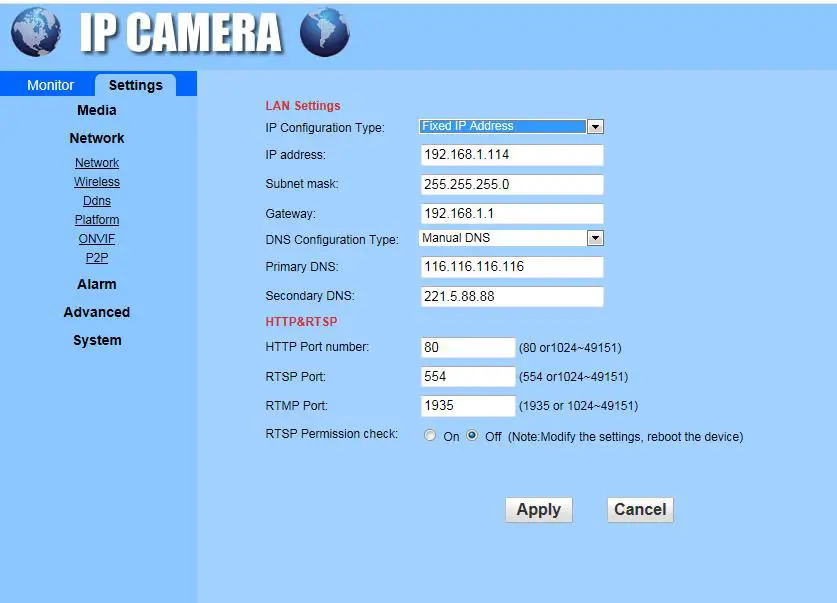 YoLuke WiFi IP Camera - Setting Network