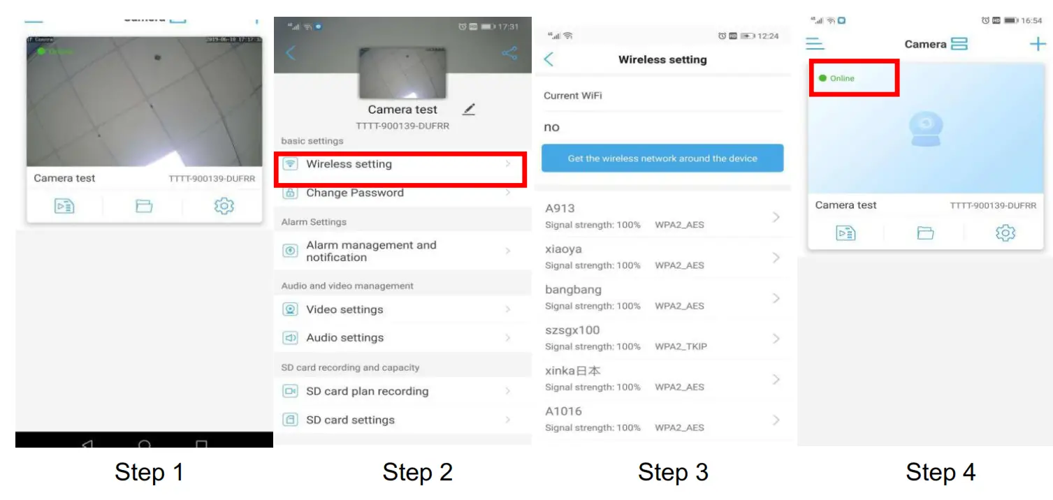 YoLuke WiFi IP Camera - Wi-Fi Setting