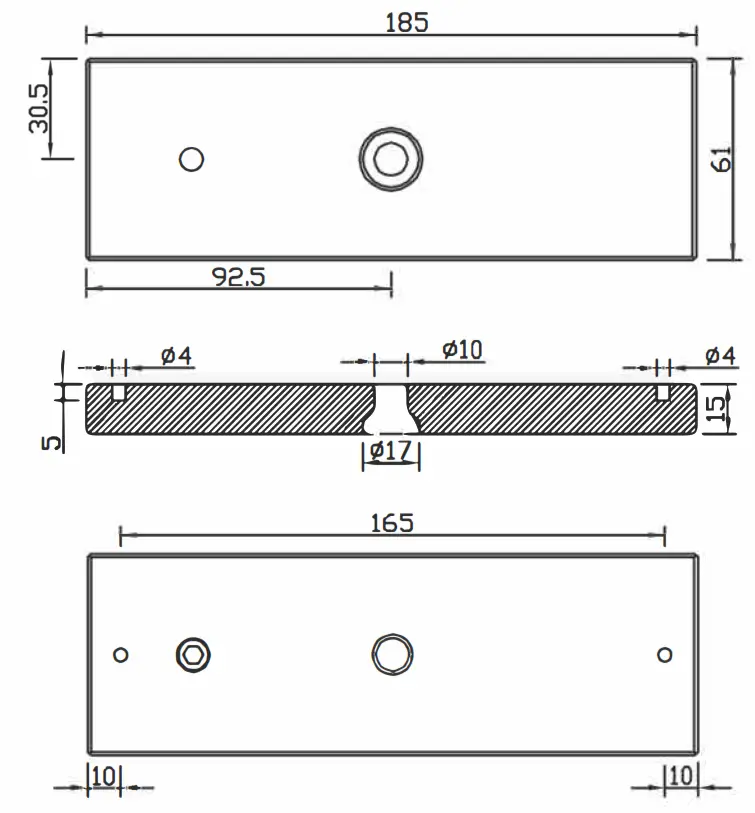 ALL Security Equipment FAS OUT 1200 Waterproof Outdoor Magnetic Lock - fig