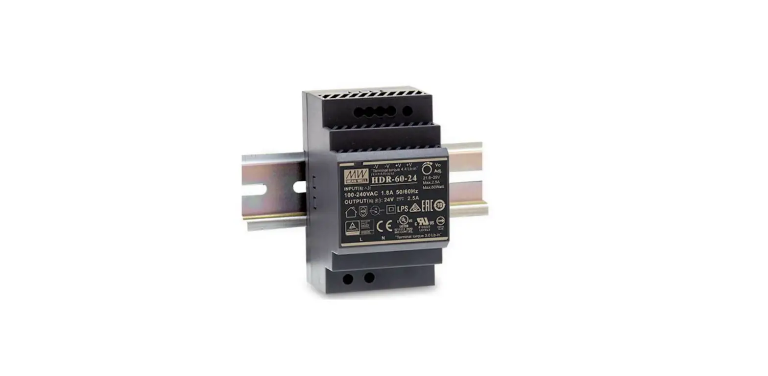Mean Well Hdr-60 60w Din Ultra Slim Step Shape Rail Instructions