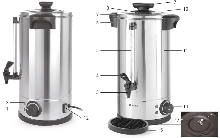 Main Parts of the Appliance
