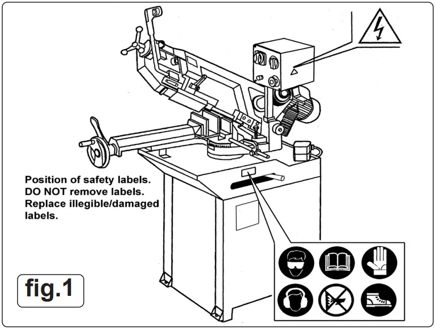 SEALEY SM355CE 255mm Industrial Power Bandsaw - Figure 2