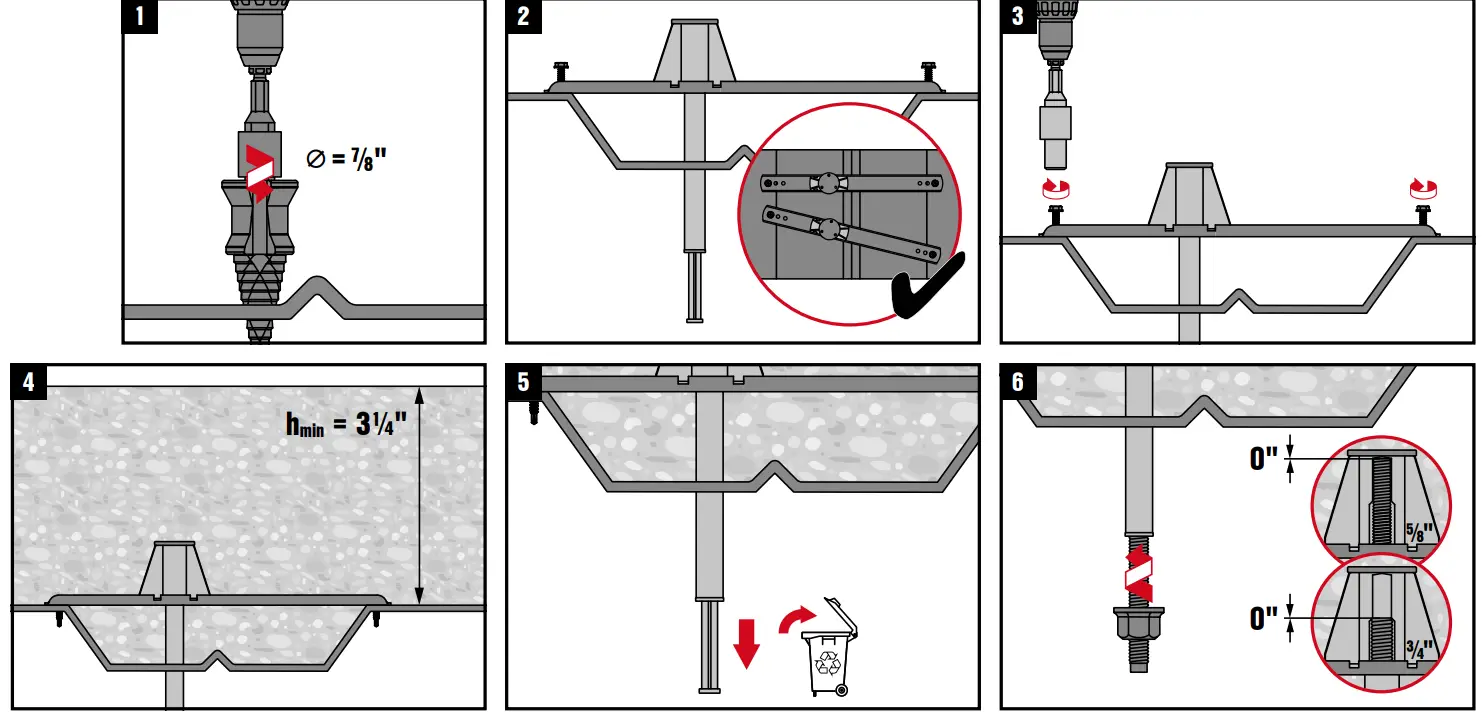 HILTI KCM-MD Kwik Cast Connect Cast-In-Place Anchor 2 - Copy