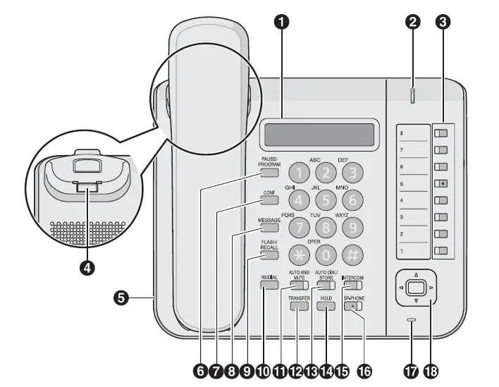 Panasonic KX-DT521 Digital Proprietary Telephone- (3)