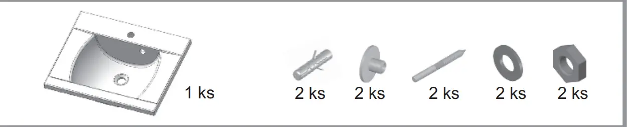 RAVAK 600 Countertop Washbasin fig 4