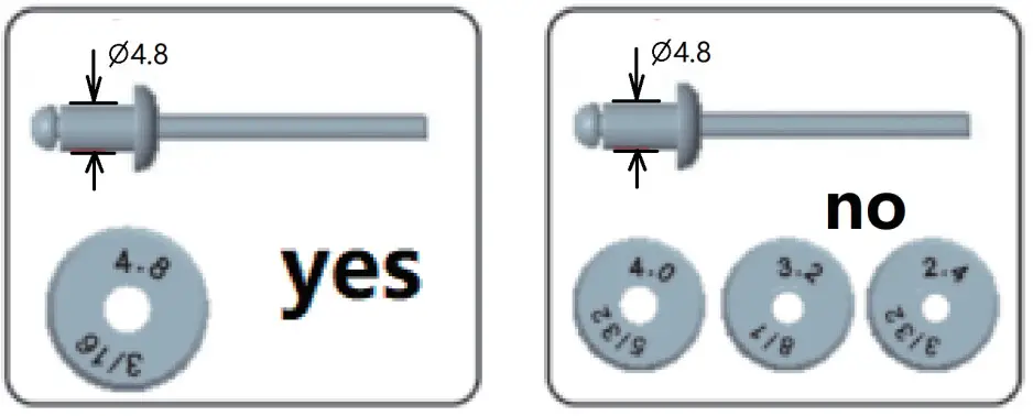 AKKTOL BT-811 Heavy Duty Hand Riveter - nozzle 4