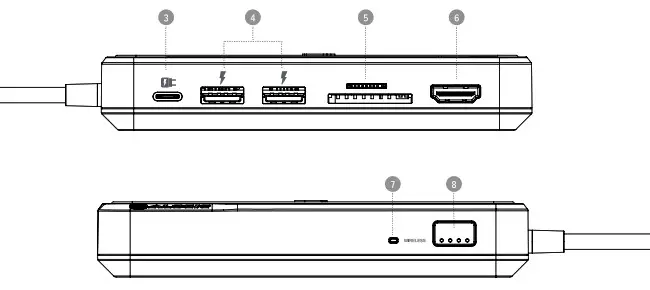 ALOGIC LDWAV SGR USB C Dock Wave 3 In 1 Hub Powerbank and Wireless Charger - Product Overview 2