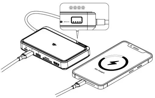 ALOGIC LDWAV SGR USB C Dock Wave 3 In 1 Hub Powerbank and Wireless Charger - User Instructions 7