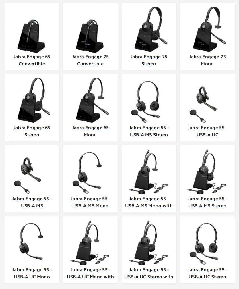 Jabra Engage 65 Stereo Powerful Professional Wireless Headsets-