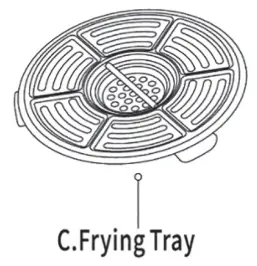 506-421 Compact Air Fryer    Parts Description