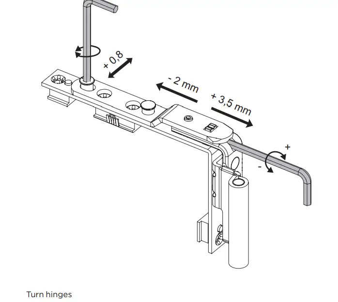WINKHAUS BA 660 ActivPilot Concept Instruction Manual Adjustment options