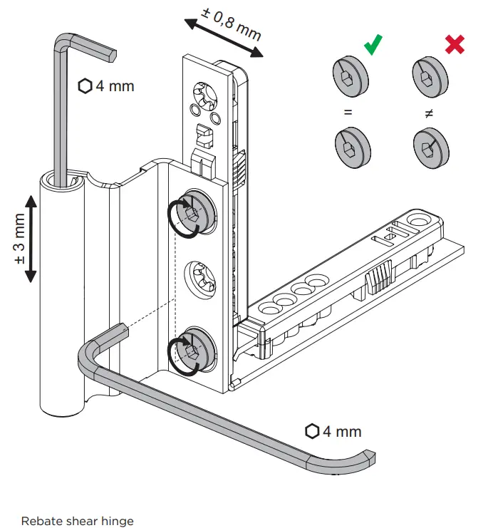 WINKHAUS BA 660 ActivPilot Concept Instruction Manual Adjustment options