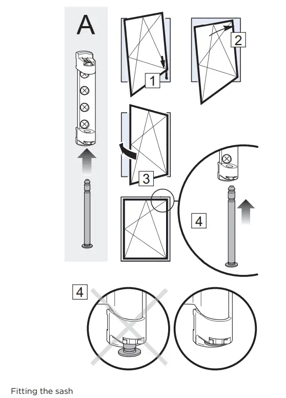 WINKHAUS BA 660 ActivPilot Concept Instruction Manual Sash installation and removal