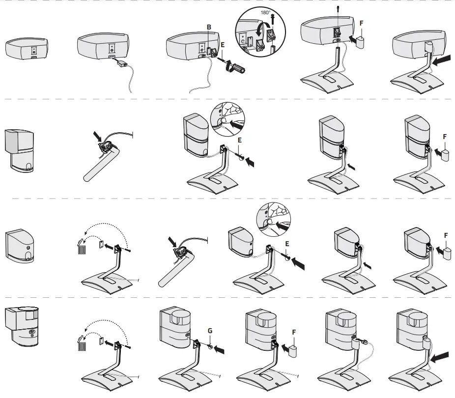 Bose UTS-20 Universal Table Stand Black - 3
