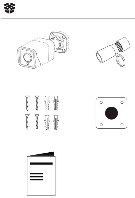 D-Link DCS-4712E Outdoor Bullet Camera - Box Content