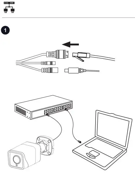 D-Link DCS-4712E Outdoor Bullet Camera - Connection 1