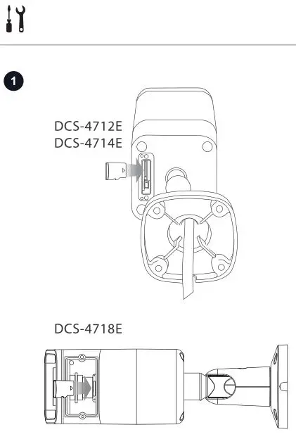 D-Link DCS-4712E Outdoor Bullet Camera - Installation 1