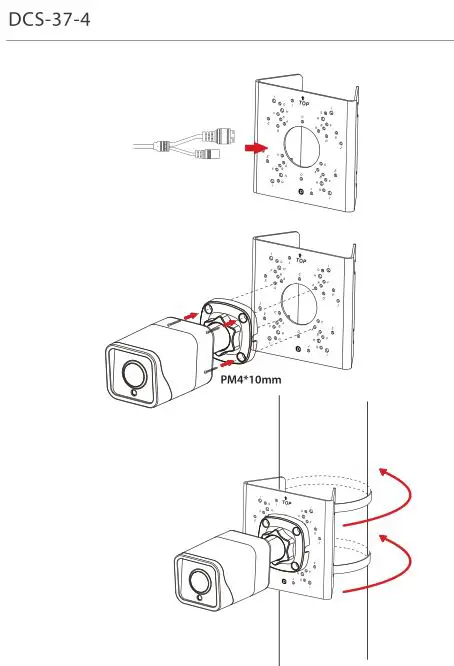 D-Link DCS-4712E Outdoor Bullet Camera - Installation 7 (DCS-37-4)