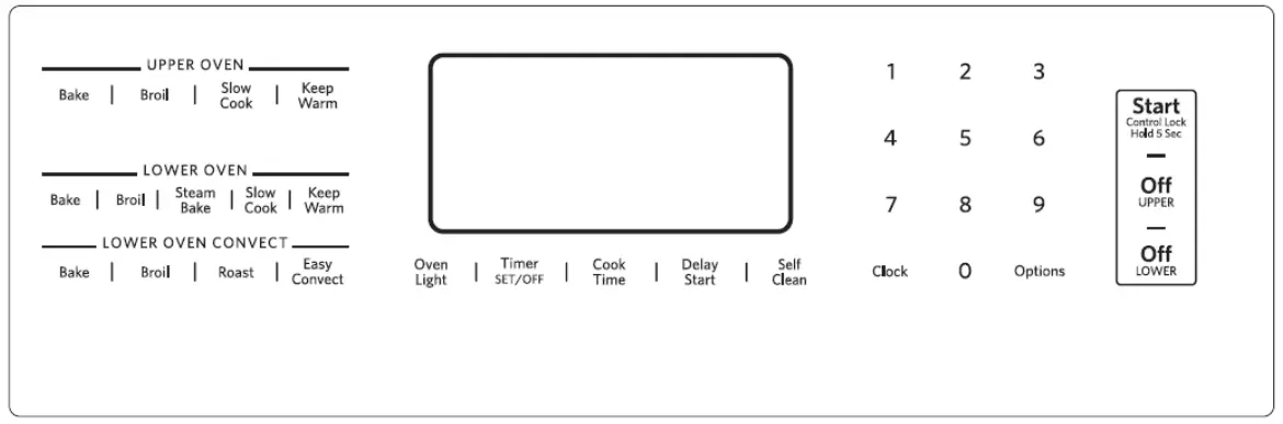 Kitchenaid W11508800B Freestanding Dual Fuel Range with Double Ovens fig 1