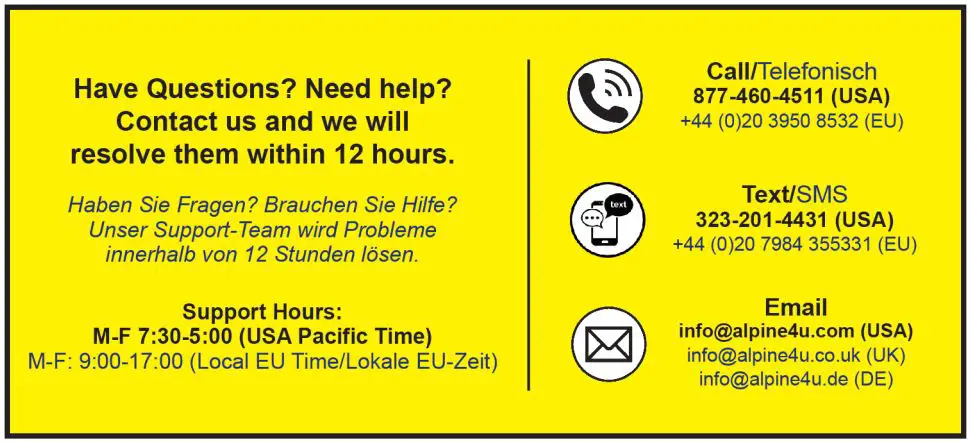 Alpine TEC234BR Three Tier Barrel Pump Fountain Brown Owner's Manual - Address