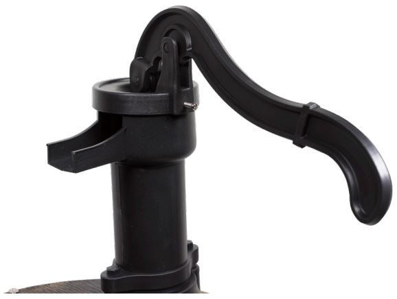 Alpine TEC234BR Three Tier Barrel Pump Fountain Brown Owner's Manual - Attach the pump Handle to the Pump Body