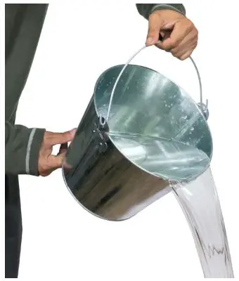 Alpine TEC234BR Three Tier Barrel Pump Fountain Brown Owner's Manual - Gently pour water into the fountain basin