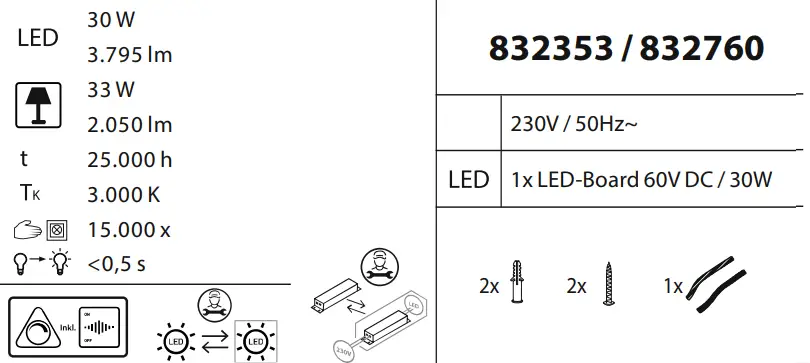 Paul-Neuhaus-8331-LED-Ceiling-Light-Instruction-FIG-1