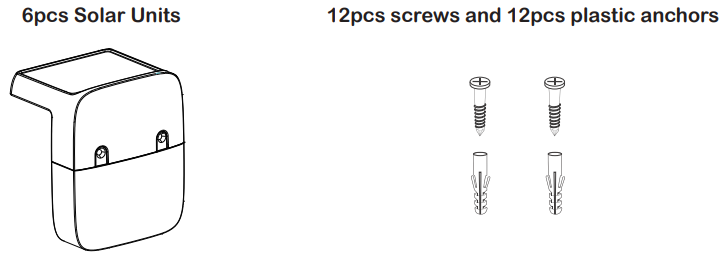 Home-Zone-ELI1301G-Solar-Deck-Light (6-Pack)-fig 1