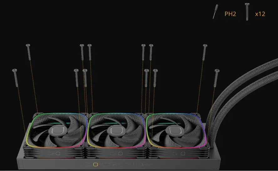 GEOMETRIC FUTURE Eskimo Junior 24 All In One Liquid CPU Cooler - HOW TO ASSEMBLE 2