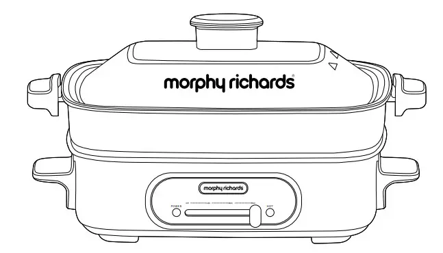 morphy richards MRMP5SG Multifunction Cooking Pot with Hot Pot and Takoyaki Pan