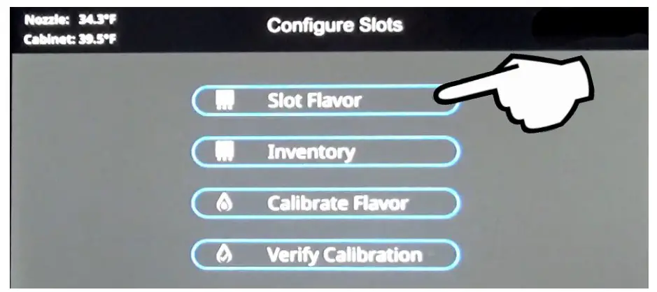 CONFIGURE SLOT FLAVORS