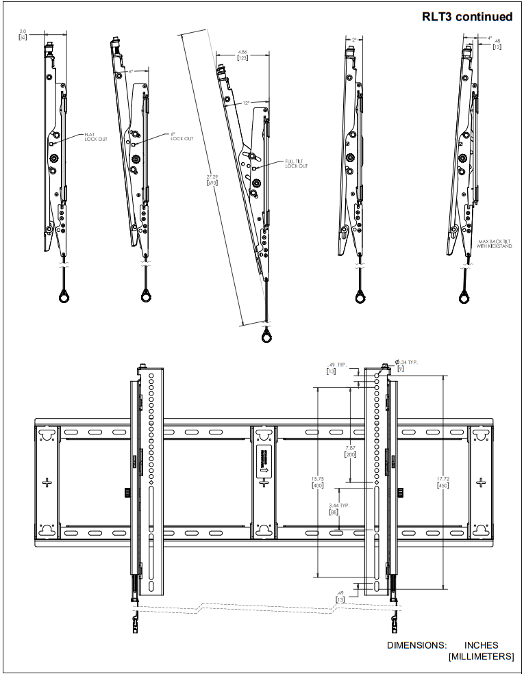 CHIEF RMF3 Mounts Flat Wall Mounts - fig 4