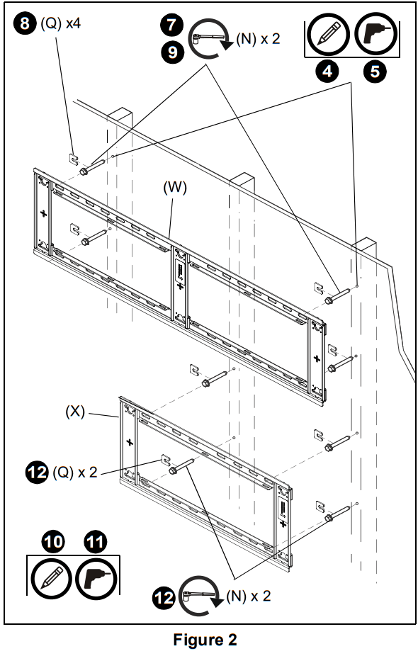 CHIEF RMF3 Mounts Flat Wall Mounts - fig 7