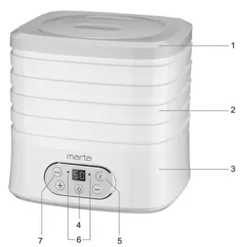 marta MT-1944 Electric Food Dryer - 1