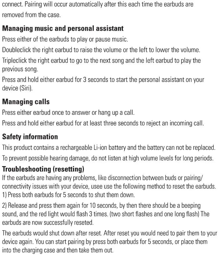 Ceptor Free TWS earbuds - USE