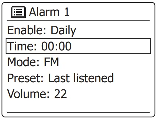 SANGEAN WFR-28BT Internet Desk Radio - Alarm 1