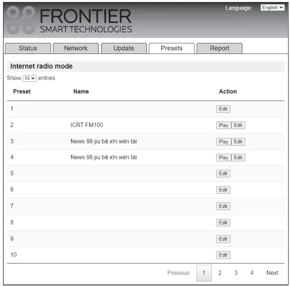 SANGEAN WFR-28BT Internet Desk Radio - show the updated