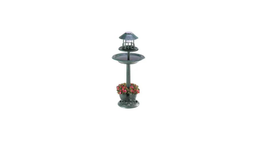 Garten Meister 940085 Bird Bath With Solar Light And Planting Bowl User Manual Garten Meister 940085 Bird Bath With Solar Light And Planting Bowl User Manual