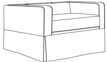 classic 21797 Chair and a Half Pillowback Comfort Swivel Glider - Parts 2