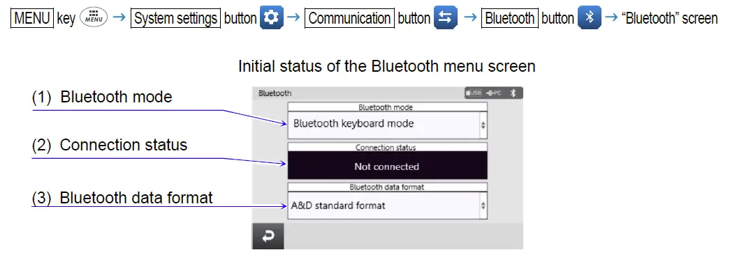 A D WeiV Communication Application for Balances-Scales Using Bluetooth 2